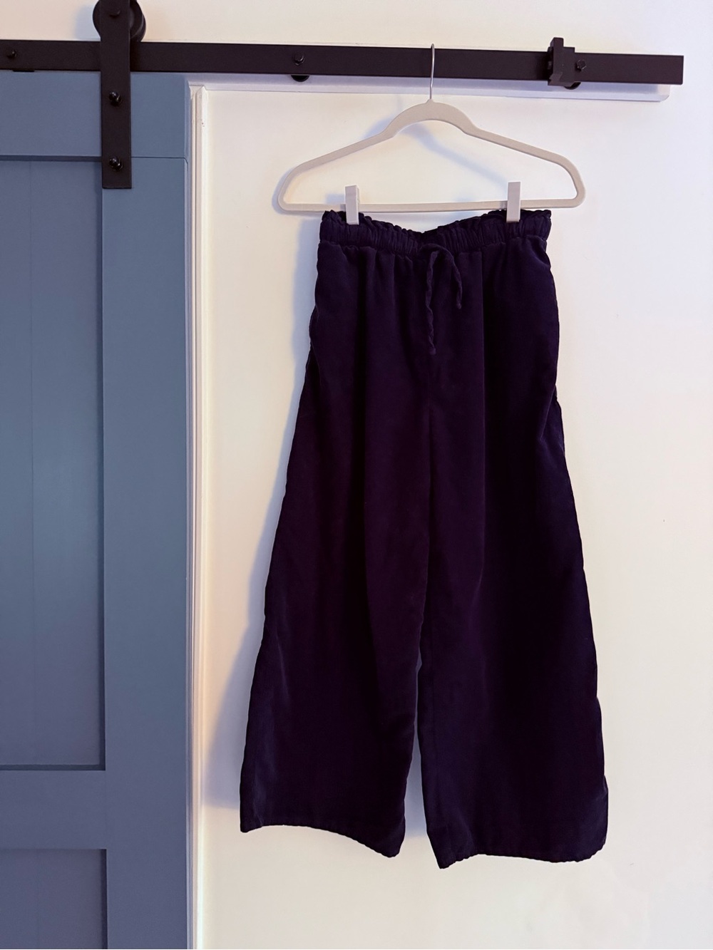 Nordstrom Navy Elastic Waist Corduroy Pants